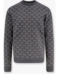 Gucci - Wool Sweater With All-Over Gg Motif - Lyst
