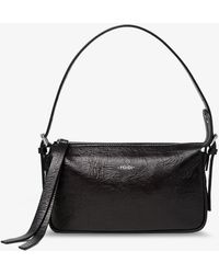 Fendi - Zip Top Small Vintage-Effect Leather Shoulder Bag - Lyst