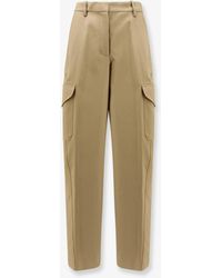 Givenchy - Cotton And Wool Cargo Trousers-Donna - Lyst