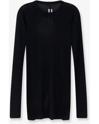 Rick Owens - Viscose And Silk Blend T-Shirt - Lyst