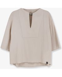 Max Mara - Mxpsospiro Linen And Viscose Shirt - Lyst