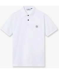 Stone Island - Organic Cotton Polo Shirt - Lyst