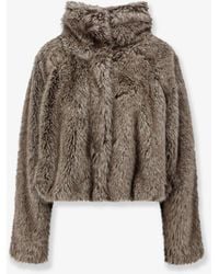 Alysi - Faux Fur Jacket - Lyst