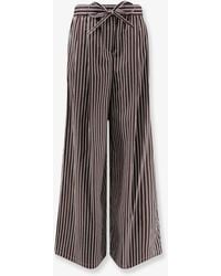 Dolce & Gabbana - Dolce & Gabbana Pajamas Striped Poplin Trousers - Lyst