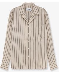 Y-81 - Viscose Shirt With Striped Pattern - Lyst