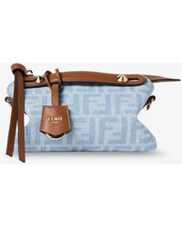 Fendi - By The Way Soft Mini Ff Denim Handbag - Lyst