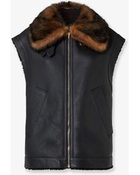 Fendi - Leather Vest - Lyst