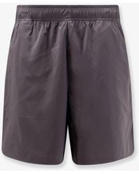 Stone Island - Nylon Bermuda Shorts With Embroidered Logo On The Back - Lyst