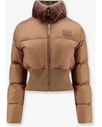 Fendi - Technical Fabric And Shearling Down Jacket - Lyst