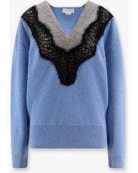 Stella McCartney - Miracle Lace Virgin Wool Sweater - Lyst