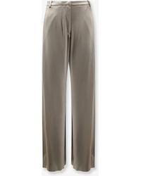 Alysi - Satin Trousers - Lyst