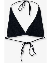 MC2 Saint Barth - Guiana Crinkle Lurex Bikini Top - Lyst