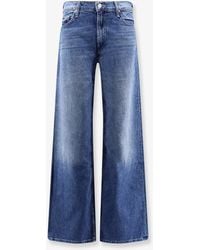 Mother - The Rerun Zip Sneak Jeans - Lyst