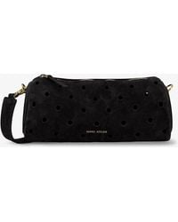 MANU Atelier - Mini Cylinder Suede Crossbody Bag - Lyst