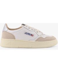 Autry - Medalist Low Leather Low-Top Sneakers With Suede Inserts - Lyst