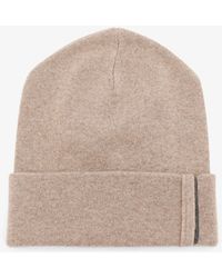 Brunello Cucinelli - Cashmere Hat With Monili Detail - Lyst