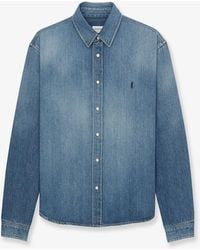 Saint Laurent - Cassandre Horizon Denim Shirt - Lyst