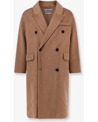 Amaranto - Wool And Cashmere Blend Coat - Lyst