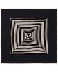 TOTEME - Centered Monogram Silk Foulard - Lyst