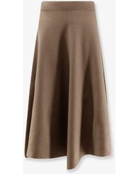 Nude - Knitted Long Skirt - Lyst