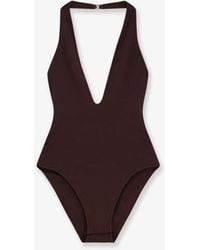 Zimmermann - Luna Halter Bodysuit - Lyst