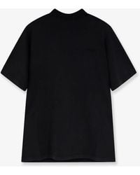 The Attico - Cotton T-Shirt With Embroidered Logo On The Front - Lyst