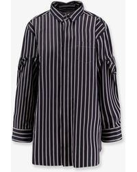 Sacai - Oversize Striped Shirt - Lyst