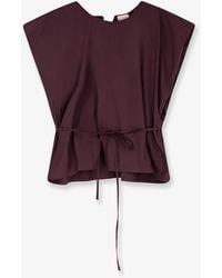 Alysi - Cotton Top With Belt - Lyst