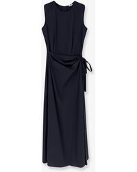 Aspesi - Cotton Blend Long Dress - Lyst
