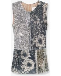 Maison Margiela - Patchwork Top With Sequins Embroidery - Lyst