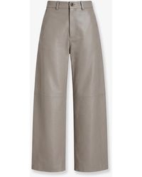 Alysi - Leather Trousers - Lyst