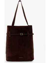 MANU Atelier - Suede Tote Du Jour Shoulder Bag - Lyst