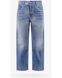 Gucci - Carrot Fit Cotton Jeans - Lyst
