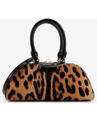 Givenchy - Antigona East West Mini Pony Skin Shoulder Bag With Animal Print - Lyst