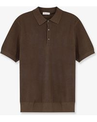 Bramani Cashmere - Cotton And Silk Blend Polo Shirt - Lyst