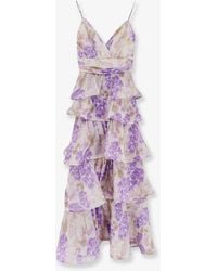 ACTUALEE - Ruffled Long Dress - Lyst