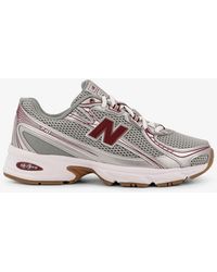 New Balance - 740 Mesh Sneakers With Leather Inserts - Lyst