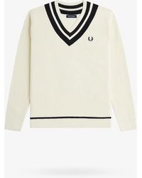 Men's Fred Perry V-neck jumpers from £69 | Lyst UK
