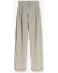 The Row - Iven Silk And Nylon Trousers - Lyst