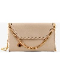 Stella McCartney - Falabella Wallet Shaggy Deer Crossbody Bag - Lyst