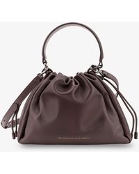 Brunello Cucinelli - Leather Crossbody Bag - Lyst