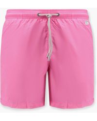 Mc2 Saint Barth - Lighting Pantone Nylon Swim Trunks With Logo Patch - Lyst