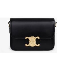 Celine - Teen Triomphe Leather Shoulder Bag - Lyst
