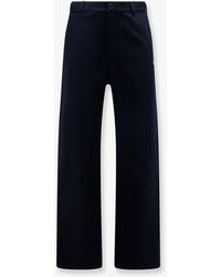 Loewe - Denim Trousers With Contrasting Embroidered Logo - Lyst