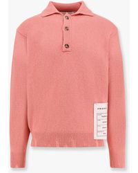 Amaranto - Wool And Cashmere Sweater With Logoed Label - Lyst