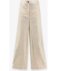 Pinko - Ivy Linen Trousers With Embroidery - Lyst