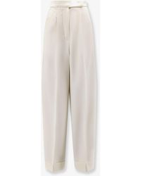 Max Mara - Mxmrugiada Virgin Wool Trousers - Lyst