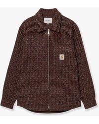 Carhartt - Bellamy Shirt Jac Jacket With Logo Patch On The Front - Lyst