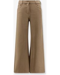 Max Mara - Smmgela Cotton Blend Trousers - Lyst