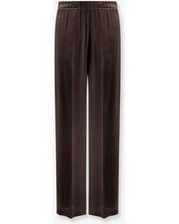 Semicouture - Satin Trousers - Lyst